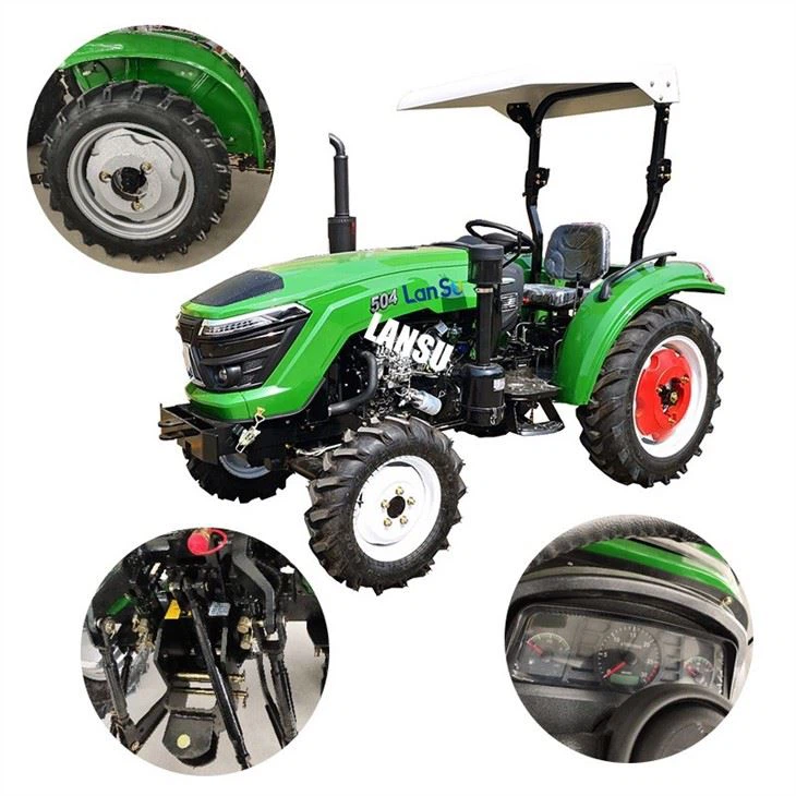 90HP Farm Tractor For Agricultural Machinery 4WD Tractor For Orchard Small Farm Paddy Lawn Big Garden Etc.